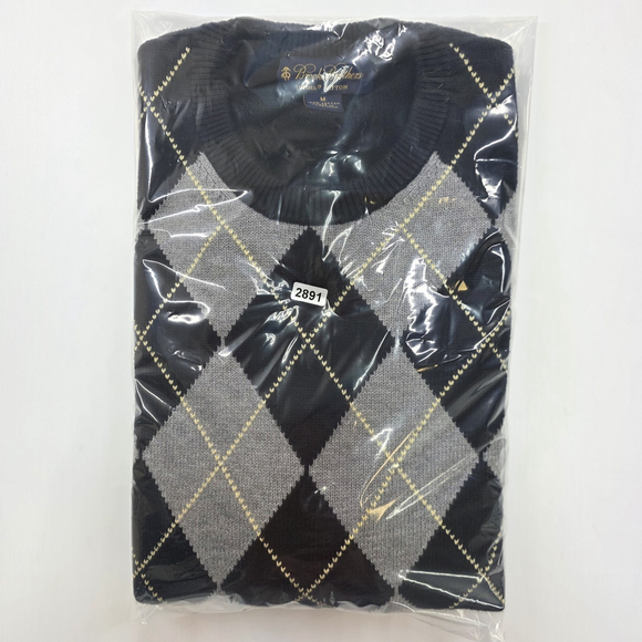 Ivy League Brooks Brothers Argyle Supima Cotton Sweater Men’s Medium - Picture 12 of 12